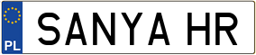 Truck License Plate